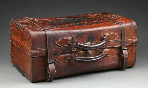 ALLIGATOR HORNBACK SUITCASE