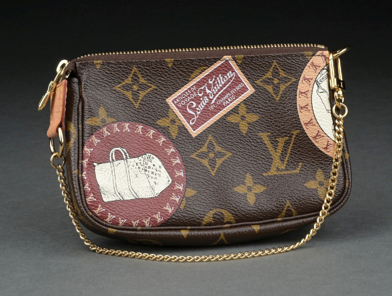 LOUIS VUITTON MINI POCHETTE BAG (1 of 6)