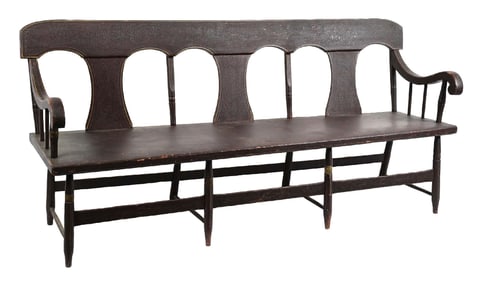 19TH CENTURY SETEE OR DEACON'S BENCH