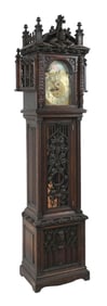 GOTHIC STYLE TIFFANY & CO. MONK GRANDFATHER CLOCK