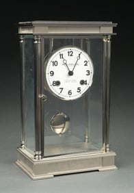 FRANZ HERMLE MANTEL CLOCK FOR JOHN E. HAND & SONS, PHILADELPHIA