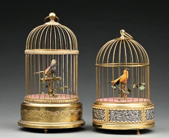 LOT OF 2: SINGING BIRD AUTOMATAS