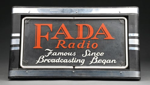 NEON FADA RADIO ADVERTISING SIGN