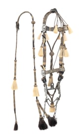 A RAWLINS, WYOMING PRISON BRIDLE IN NATURAL COLORS