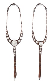 PAIR OF MATCHING HIS AND HERS STERLING PARADE MARTINGALES