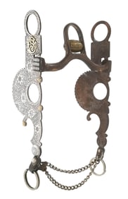 MURRAY ENGRAVED SILVER & GOLD BIT