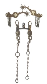 A. BUERMANN "FRONTIER DAY" BIT & SPUR SET