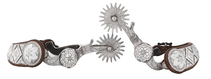 STERLING MOUNTED PARADE SPURS