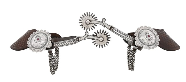 CALIFORNIA SILVER INLAID SPURS