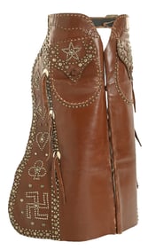 N. PORTER STUDDED SHOW CHAPS