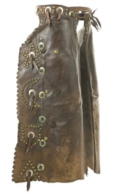 R.T. FRAZIER STUDDED LEATHER CHAPS
