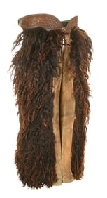 H. H. HEISER BROWN WOOLIE CHAPS