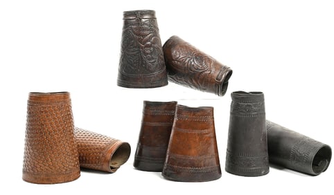 A LOT OF 4 PAIR OF VINTAGE COWBOY CUFFS