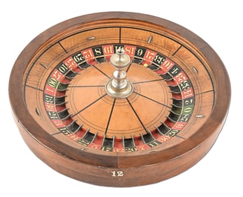 FULL SIZE SALOON ROULETTE WHEEL