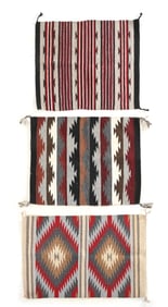 LOT OF 3 CONTEMPORARY NAVAJO TEXTILES