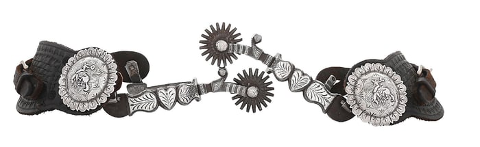 AUGUST BUERMANN #1496 HEART PATTERN SPURS