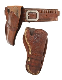 SHELTON-PAYNE ARMS CO. GUN HOLSTERS AND BELT