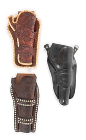 LOT OF 3 H. H. HEISER HOLSTERS