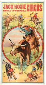 JACK HOXIE BIG 3-RING CIRCUS POSTER