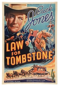 BUCK JONES "LAW FOR TOMBSTONE" POSTER