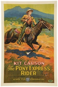 KIT CARSON IN "THE PONY EXPRESS RIDER" MOVIE POSTER