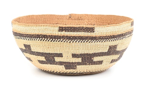 HUP-YUROK-KARUK POLYCHROME BASKETRY HAT