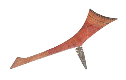 NEZ PERCE SPONTOON AND GUNSTOCK WAR CLUB