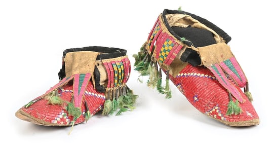 QUILLED SIOUX MOCCASINS