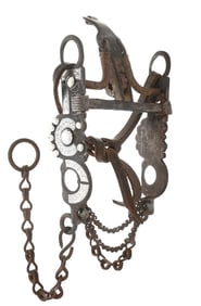 SILVER INLAID KISSING BIRD CALIFORNIA BIT