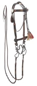 RAWLINS LEATHER AND HORSEHAIR BRIDLE