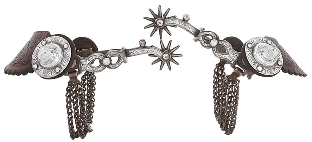 RARE G.S. GARCIA DOUBLE HEART SPURS