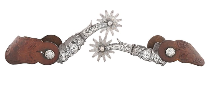 IMPRESSIVE FULLY MOUNTED CANON CITY SPURS