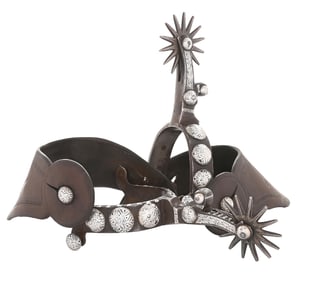 FILO GUTIERREZ (1889-1958) FULLY MOUNTED SPURS