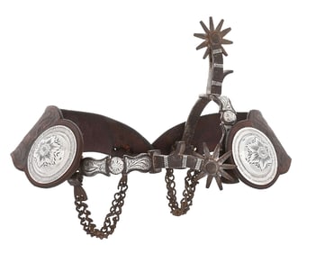 SILVER INLAID CALIFORNIA SPURS