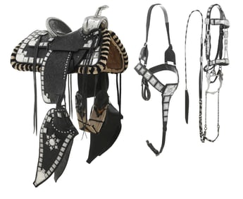 IMPRESSIVE EDWARD H. BOHLIN "SAN GABRIEL" STERLING PARADE SADDLE