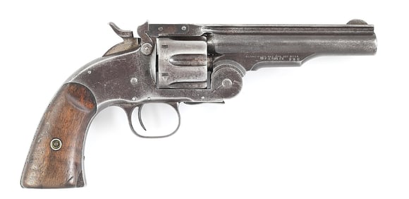 (A) WELLS FARGO & CO. EXPRESS MARKED SMITH & WESSON NO. 3 SCHOFIELD SINGLE ACTION REVOLVER.