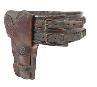 WESTERN FRONTIER HOLSTER AND MONEY BELT GUN RIG
