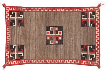 NAVAJO DOUBLE SADDLE BLANKET