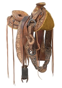 ORNATE VINTAGE MEXICAN SADDLE