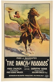 THE RANCH OF HOODOOS WESTERN MOVIE POSTER