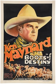 KEN MAYNARD IN "BOOTS OF DESTINY" MOVIE POSTER