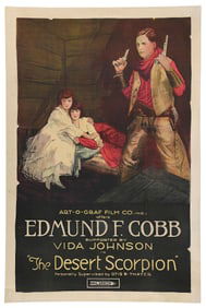 EDMUND F COBB "THE DESERT SCORPION" MOVIE POSTER