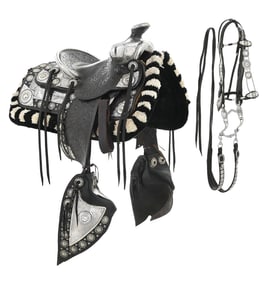 RUSSELL SILVER & GOLD PARADE SADDLE SET