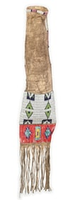 BEADED AND QUILLED SIOUX PIPE BAG