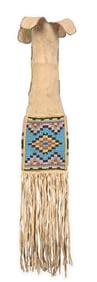 BEADED CREE PIPE BAG