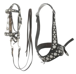 FANCY VINTAGE BRIDLE, BIT & BREASTCOLLAR
