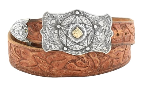 KEYSTON BROS. / IRVINE & JACHENS STERLING SHERIFF'S POSSE BUCKLE