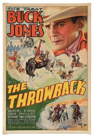 BUCK JONES RODEO IN "THE THROWBACK" MOVIE POSTER