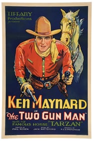 KEN MAYNARD IN "THE TWO GUN MAN" MOVIE POSTER
