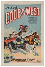 ZANE GREY'S "CODE OF THE WEST" MOVIE POSTER